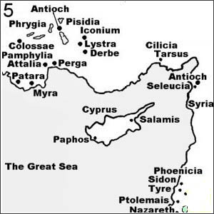 Map Pisidia